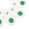 10 PCS Golf Club Head Covers Four Leaf Clover Pattern