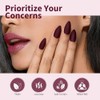 CANNI - Esmalte de uñas en gel rojo oscuro, 1