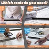 Rena Chris Architectural Metric Scale Ruler: 30cm Ruler, Aluminum Architect