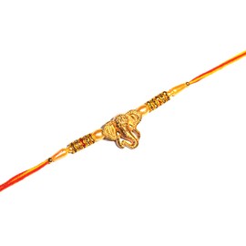 GANESH RAKHI THREAD Rakhi for Brothers Ganesh Design Rakhi Thread Silk Rakhi Thread TraditionalRakhi For Brothers & Father Raksha Bandhan Gift for Your Brother Vary Color Multi Design And Assorted