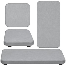 Keadic 4 Pcs Water Absorbent Diatomite Soap Dish, Diatomaceous Earth Coasters, Hand Soap Holder, Sponge Holder,Dish Soap Tray,Water Absorbing Stone Tray Used for Plants & Toiletries in Home