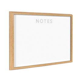 Kate and Laurel Blake Notes Framed Printed Dry-Erase Glass Wall Art by The Creative Bunch Studio, 18x24 Natural, Dry-Erase Board for Wall