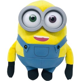 Play by Play Minions Rise of Gru Minions Plush Toy Premium Cuddly Toy New Selection Bob, Otto, Kevin, Stuart, Dave with PVC Eyes Original Licence (Bob 24 cm)