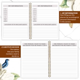 End of Life Planner UK - Final Arrangements When I Die Book Planner Organizer Notebook for Beneficiary Info, Last Wishes,Death Planner Organizer