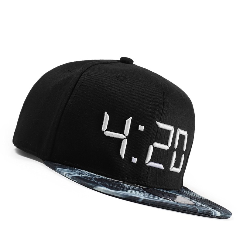 True Heads 420 Black Snapback Baseball Cap