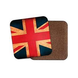 1 x Rustic Union Jack Flag Coaster - Great Britain GB United Kingdom UK #14367