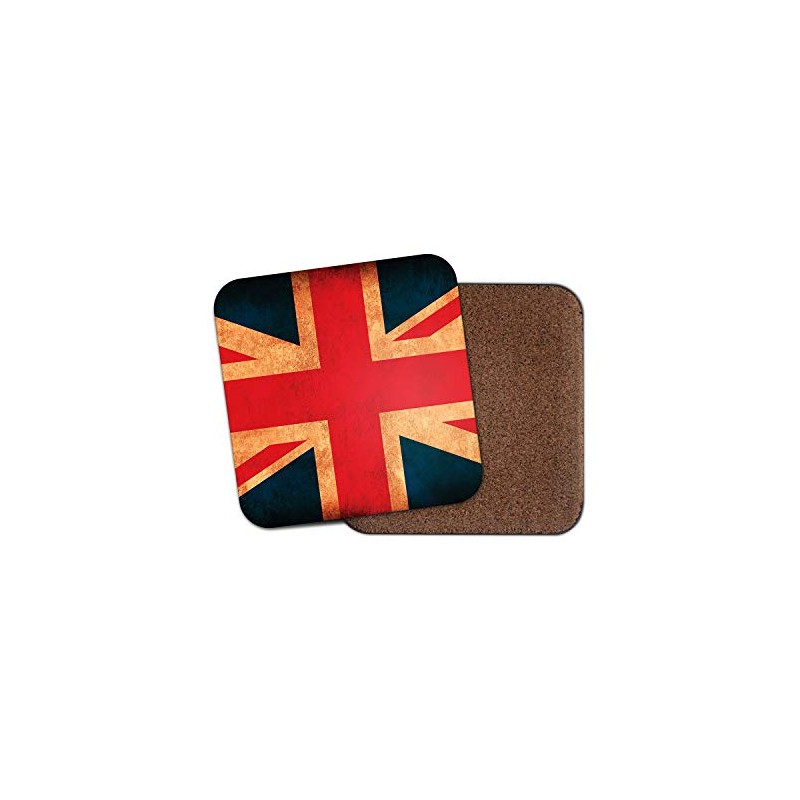 1 x Rustic Union Jack Flag Coaster - Great Britain