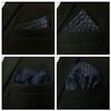 SHLAX&WING 5 Pieces Assorted Mens Silk Pocket Square Handkerchiefs Set