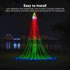 Christmas Waterfall Lights 305 LED 9 Strings 10 Modes Christmas