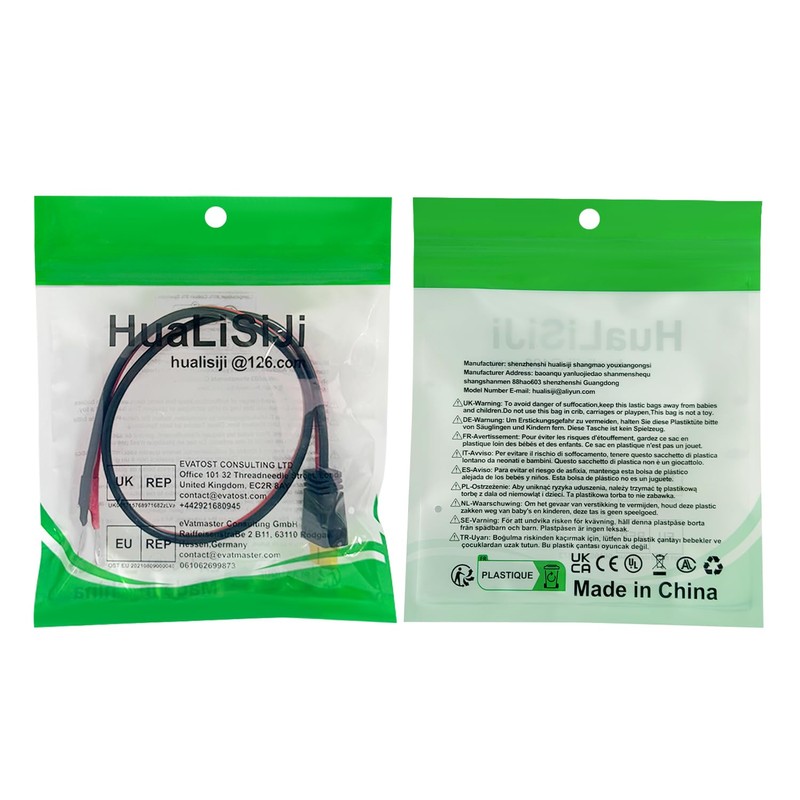 HuaLiSiJi XT60 to O Ring Terminal Cable 12AWG O Ring