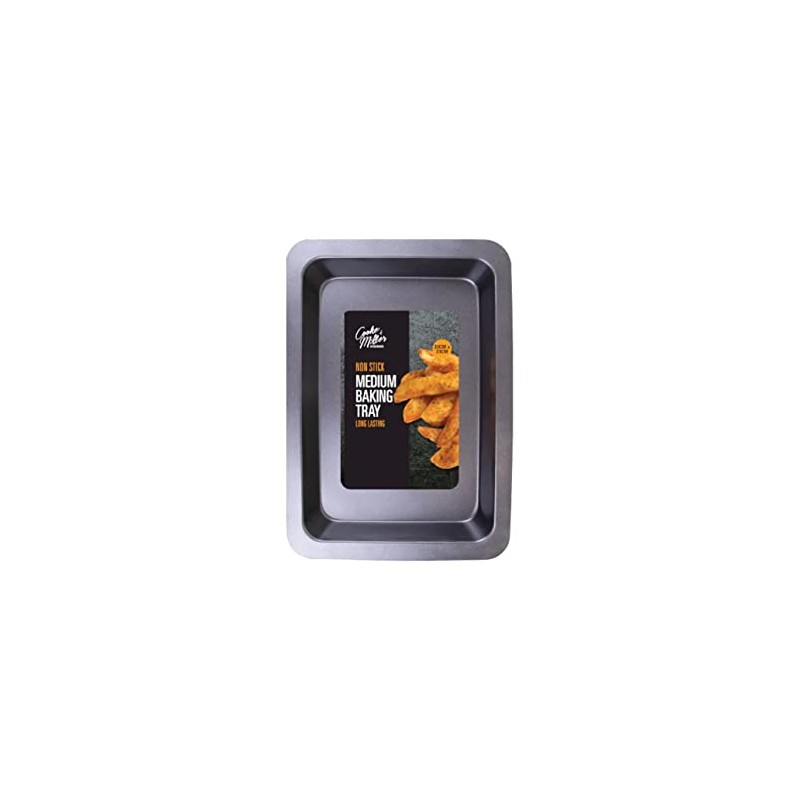 Black Steel Roasting Tray (33 cm x 23 cm) 1