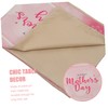 Zerodeko Mother's Day Themed Table Runner Decorative Table Cloth for