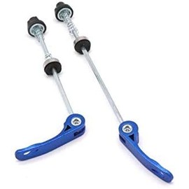 CarbonEnmy Bicycle Quick Release Bicycle Quick Release Front Rear MTB Road Bike Mountain (Blue)
