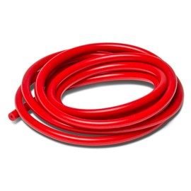 Auto Dynasty 3mm (0.12 inches) Inner Diameter Silicone Vacuum Hose by Foot (Red)