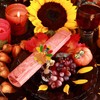 Halatool 12 PCS Thanksgiving Day Turkey Napkin Ring Funny Metal