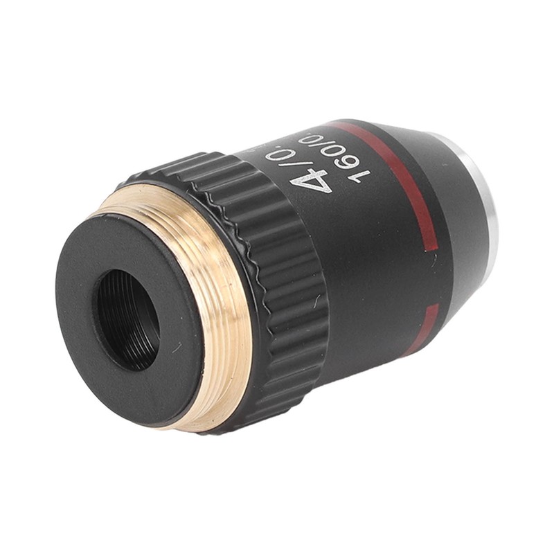 Achromatic Microscope Objective 4X High Magnification Lens 20.2mm Interface Thread