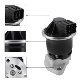 AULINK EGV981 EGR Válvula de recirculación de gases de escape (2.4L L4 solamente) para Honda Accord 2003 2004 2005 2006 2007 18011RAAA00 2-26640 4F1767 70-6086 EE GR174440 EGRB10051