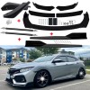 For Honda Civic Front Rear Bumper Lip Spoiler Body Kit