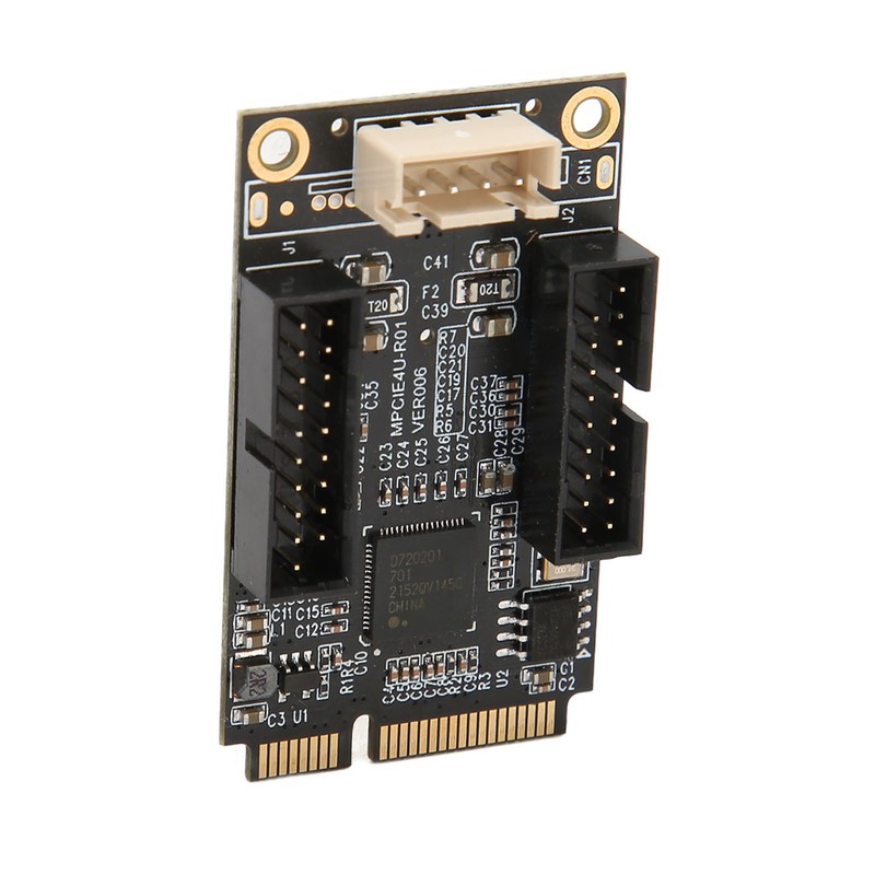 Mini PCIE to USB3.0 Front Expansion Card Dual 19PIN 5Gbps