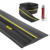 Universal Garage Door Bottom Threshold Seal Rubber Strip with Adhesives,