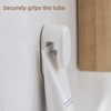 3-Pack Toothpaste Holders Wall Mounted, Adhesive Tube Clips for Bathrooms