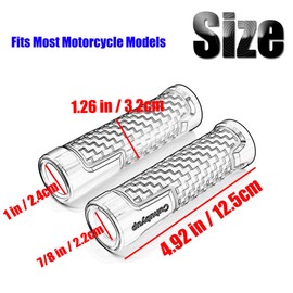 Cuhubyup Motorcycle Handlebar Grips,CNC Aluminum Rubber Hand Grips,for CB650R CBR650R CBR60F CBR125R CBR150R CBR150 CBR250R CBR400 CBR500 NC23 NC29 CBR600 F2 F3 F4 F4i CBR100F CBR1000RR CBR1100XX