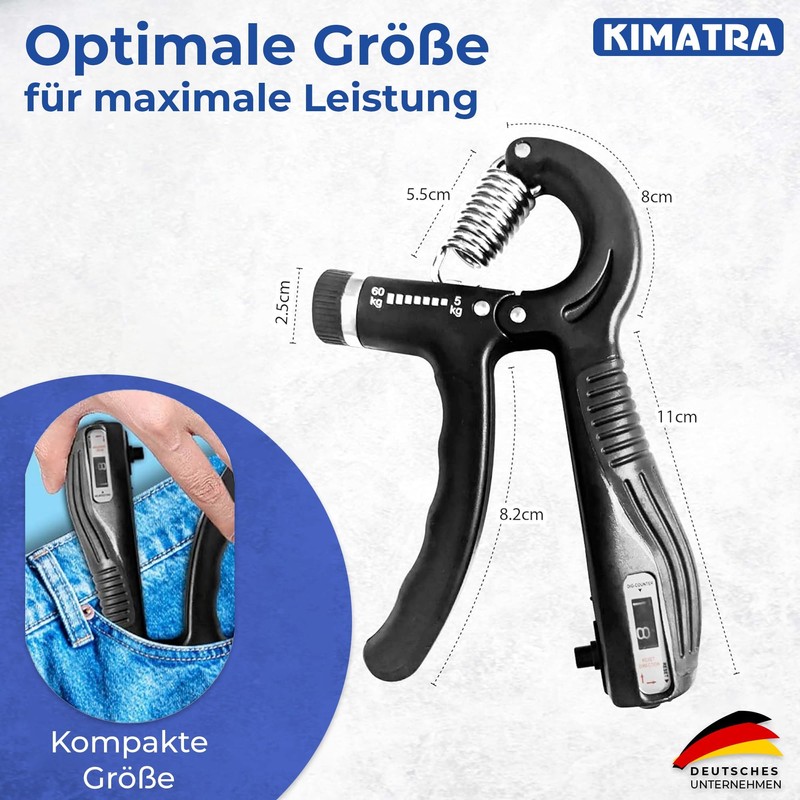 KIMATRA 2-Piece Grip Strength Trainer Pack from 5 kg to