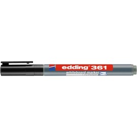 Whiteboard Marker 361, 1 mm, black, pack of 10