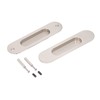 Sliding Door Handles Set Smoothing Surfaces Aluminum Alloy Closet Door