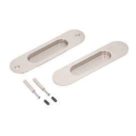 Sliding Door Handles Set Smoothing Surfaces Aluminum Alloy Closet Door Finger Flush Pull