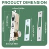 MOOTVGOO Storefront Door Mortise Lock Hook, Commercial Door Locks, Hook