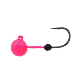Soft-Lock Tungsten Jig Head (Pink, 1/16oz - Hook #6)