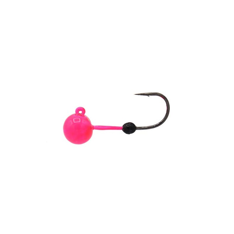 Soft-Lock Tungsten Jig Head (Pink, 1/16oz - Hook #6)