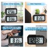 JOPHEK LCD Digital Alarm Clock, Travel Alarm Clock with Temperature