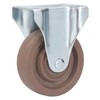Nylon Caster 4in Fixed Plate Caster Wheel Heat Resistant for