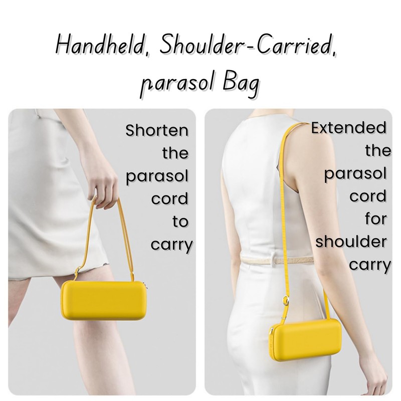 MOLHEM Backpack Folding Travel Umbrella (Azure)