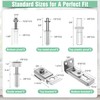 Bifold Door Hardware Repair Kit - 2 Pack Bi-fold Sliding