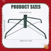 KUANVE Metal Christmas Tree Stand, 16 Inch Folding Xmas Tree