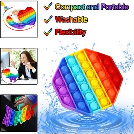 Unbranded Push Pop Popit Fidget Toy Bubble Sensory Stress Relief Kids Family Silicone Game