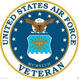 US Air Force Veteran Toolbox Sticker for Laptop & Hardhat
