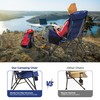 ALPHA CAMP Heavy Duty High Back Camping Chairs with Cup