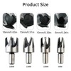 HLJMRD 15Pcs Countersink Drill Bit Set, Wood Plug Cutter Set,