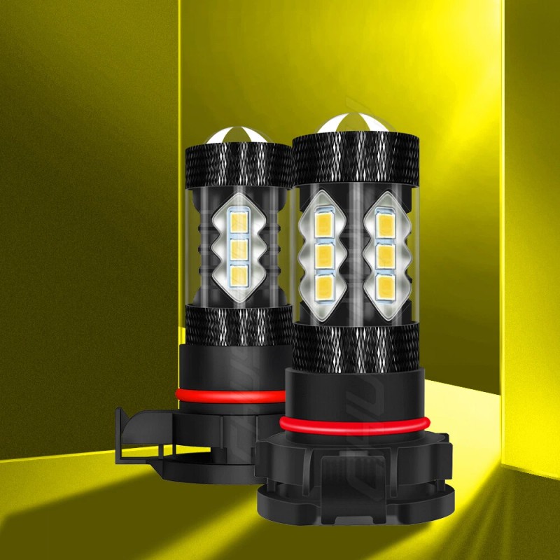CHUSYYRAY 2X 3000K YELLOW LED FOG LIGHT BULBS KIT FOR