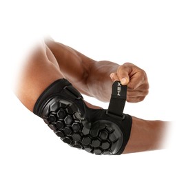 McDavid MD20940-00001-OSFM HEX High Impact Elbow Guard - Youth Black OSFM