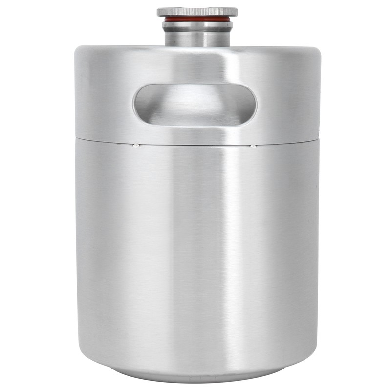 2L Beer Keg Mini Stainless Steel Beer Barrel with Spiral