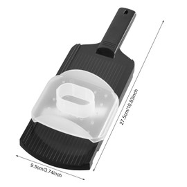 Chefkoch Gemüsehobel, Multi Slicer Gemüseschneider, Gurkenhobel Küchenhobel mit Edelstahl Klingen, Julienne Schneider, Professioneller Mandolinenschneider für Obst Kartoffeln Karotten (Schwarz)