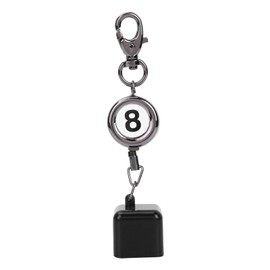 EIMSOAH Retractable Pool Chalk Holder, Snooker Pool Chalk Tip, with Key Ring, Billiards Pool Chalk Tip, Extendable Cord, for Billiards