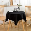 mylacerhome 2 Pack Small Square Table Cloth 36X36 Inch Black
