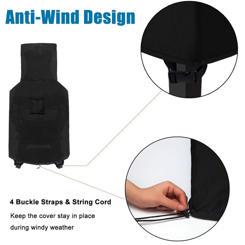 WOMACO Chiminea Cover Waterproof Patio Chiminea Fire Pit Cover Heavy