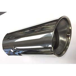 OEM CHROME Tailpipe DIFFUSER TIP EXTENSION FINISHER 3000GT And Compatible with Dodge STEALTH 1991 1992 1993 1994 1995 1996 1997 1998 1999